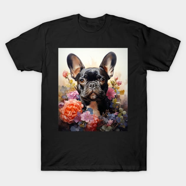 Watercolor Frenchie Lover T-Shirt by Spit in my face PODCAST